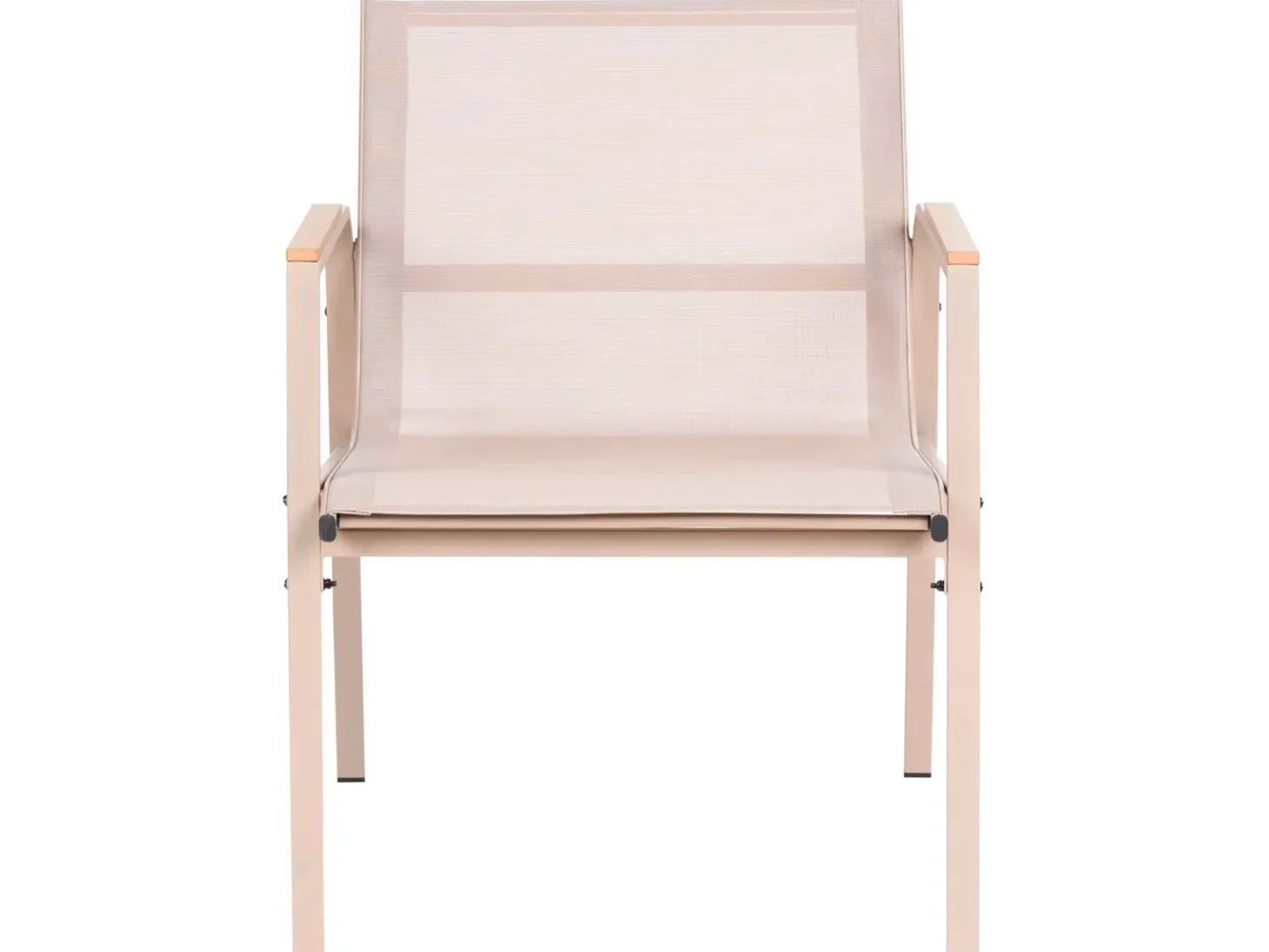 LEDRO 4 personers Loungesæt med bord Beige Metal