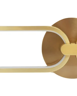 LED-væglampe KRANG Guld Metal