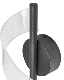 LED-væglampe SARELA Sort Metal