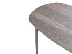 LEFFE 3 personers Have-hjørnesofasæt Højrevendt Beige Metal