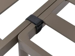 LEFFE 3 personers Have-hjørnesofasæt Højrevendt Beige Metal