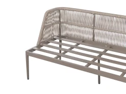 LEFFE 3 personers Have-hjørnesofasæt Venstrevendt Beige Metal