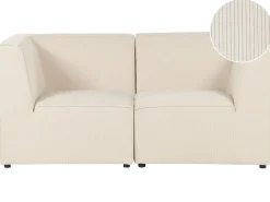 LEMVIG 2 personers Modulsofa Lys Beige Fløjl