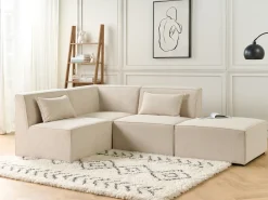 LEMVIG Hjørnemodul Lys Beige Fløjl