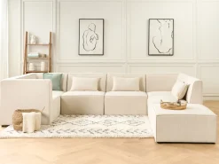 LEMVIG Hjørnemodul Lys Beige Fløjl