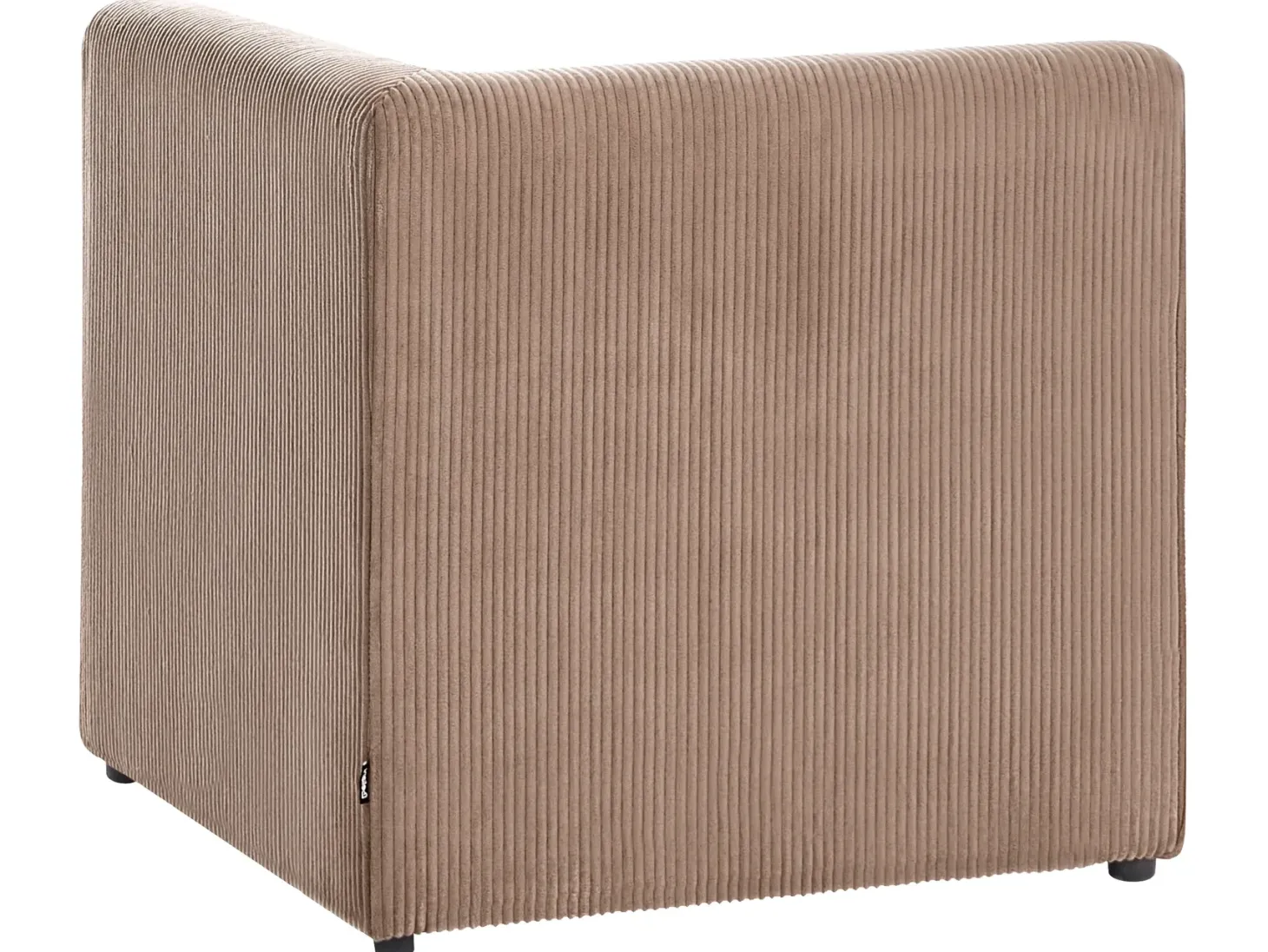 LEMVIG Hjørnemodul Højrevendt Sand Beige Fløjl