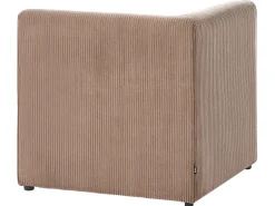 LEMVIG Hjørnemodul Venstrevendt Sand Beige Fløjl