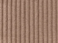 LEMVIG 4 personers Hjørnesofa modul Højrevendt Sand Beige Fløjl med fodskammel