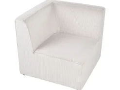 LEMVIG 4 personers Hjørnesofa modul Venstrevendt Beige Fløjl