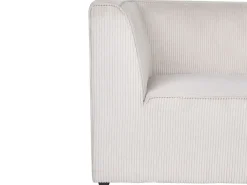 LEMVIG 4 personers Hjørnesofa modul Venstrevendt Beige Fløjl