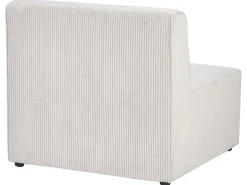 LEMVIG 4 personers Hjørnesofa modul Venstrevendt Beige Fløjl