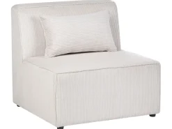 LEMVIG 4 personers Hjørnesofa modul Venstrevendt Beige Fløjl