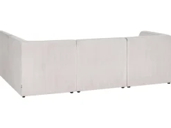 LEMVIG 4 personers Hjørnesofa modul Venstrevendt Beige Fløjl