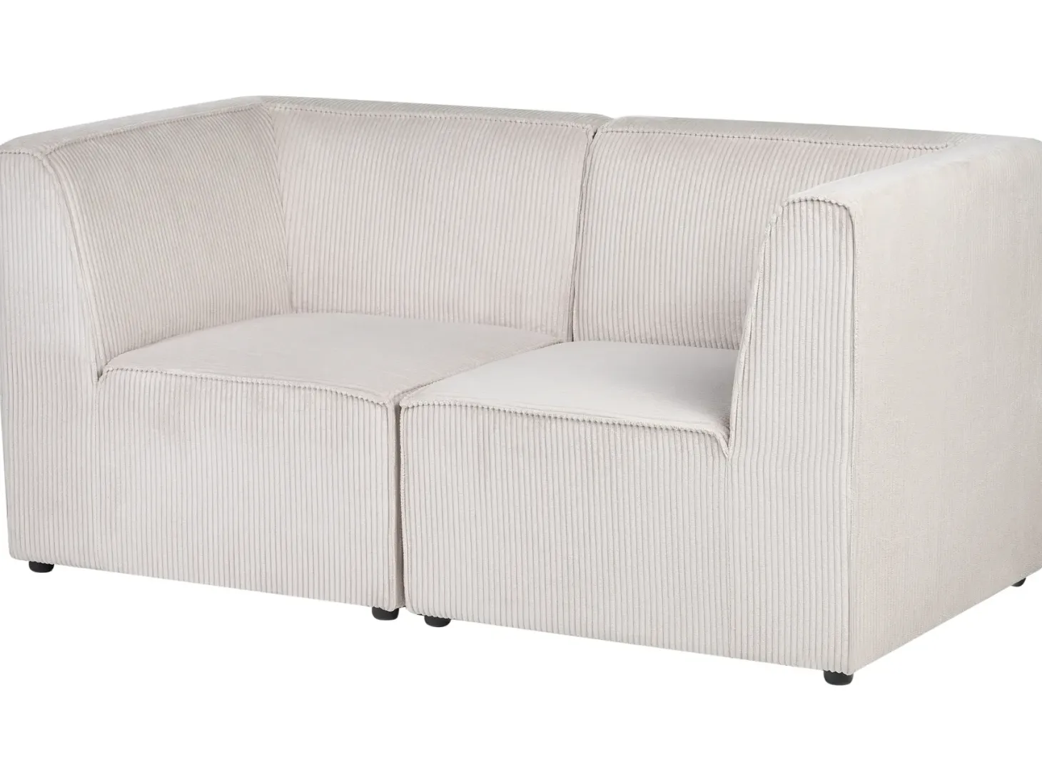 LEMVIG 2 personers Modulsofa Beige Fløjl