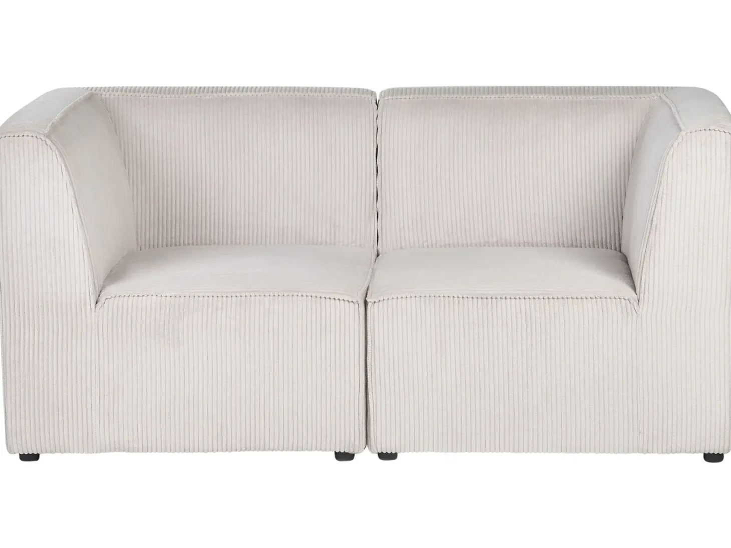 LEMVIG 2 personers Modulsofa Beige Fløjl