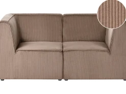 LEMVIG 2 personers Modulsofa Sand Beige Fløjl