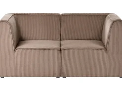 LEMVIG 2 personers Modulsofa Sand Beige Fløjl
