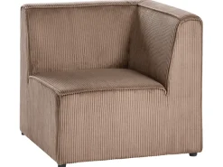 LEMVIG 2 personers Modulsofa Sand Beige Fløjl