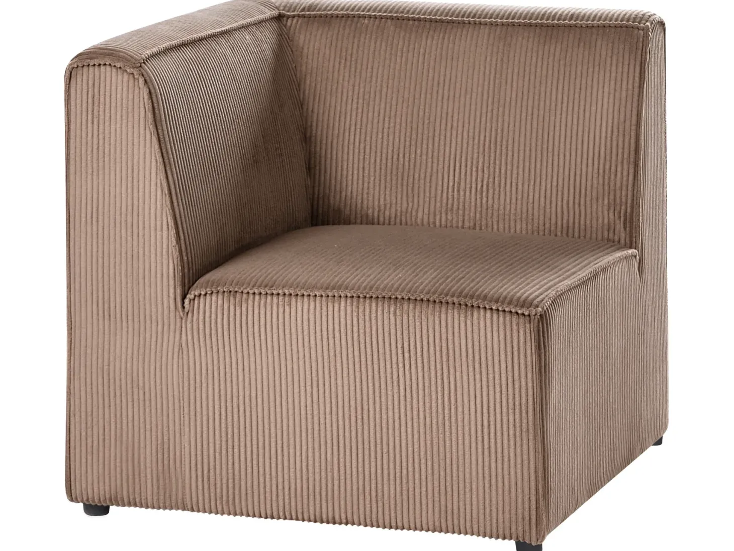 LEMVIG 3 personers Modulsofa Sand Beige Fløjl