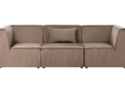 LEMVIG 3 personers Modulsofa Sand Beige Fløjl