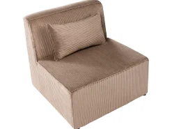 LEMVIG 3 personers Modulsofa Sand Beige Fløjl