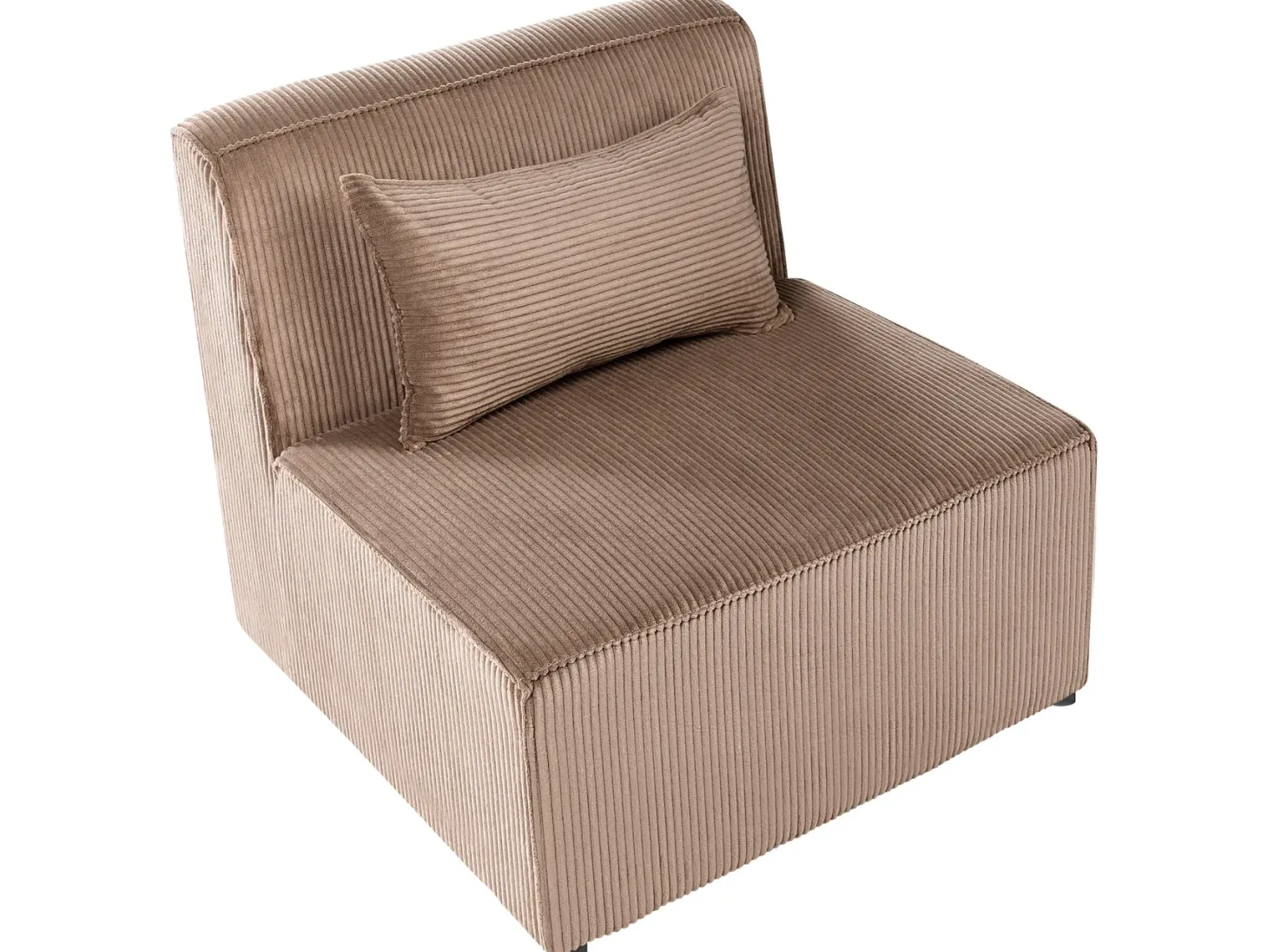 LEMVIG 3 personers Modulsofa Sand Beige Fløjl