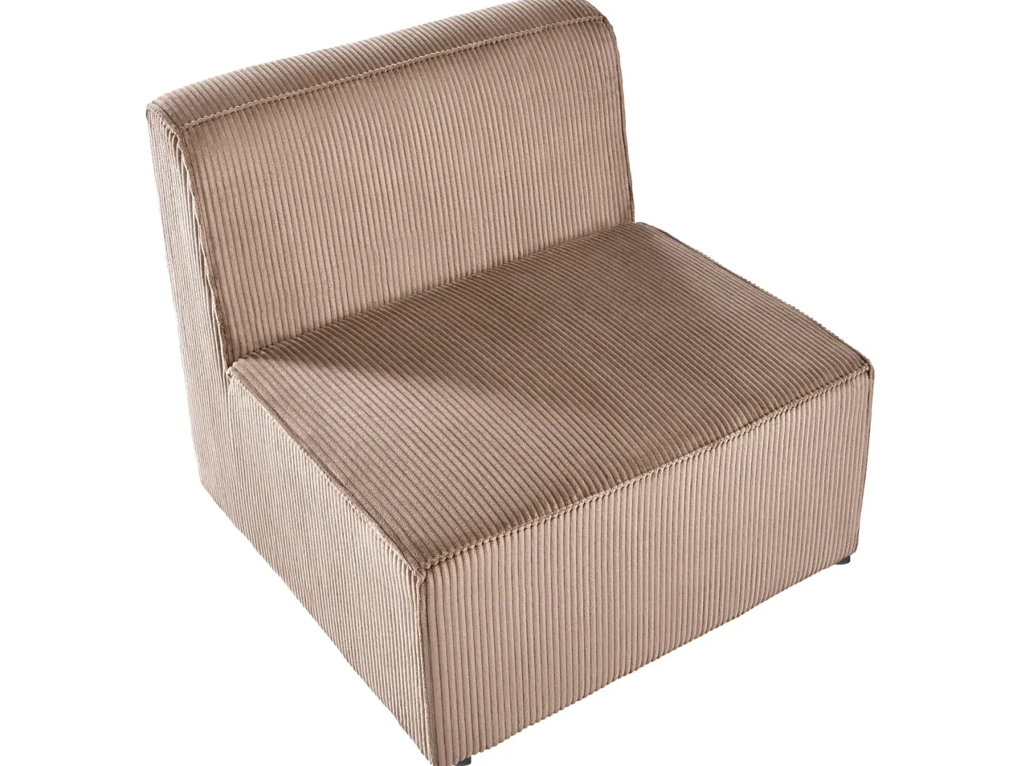 LEMVIG 3 personers Modulsofa Sand Beige Fløjl