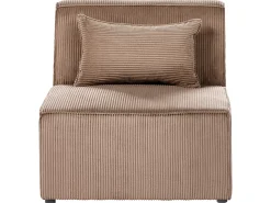 LEMVIG 3 personers Modulsofa Sand Beige Fløjl