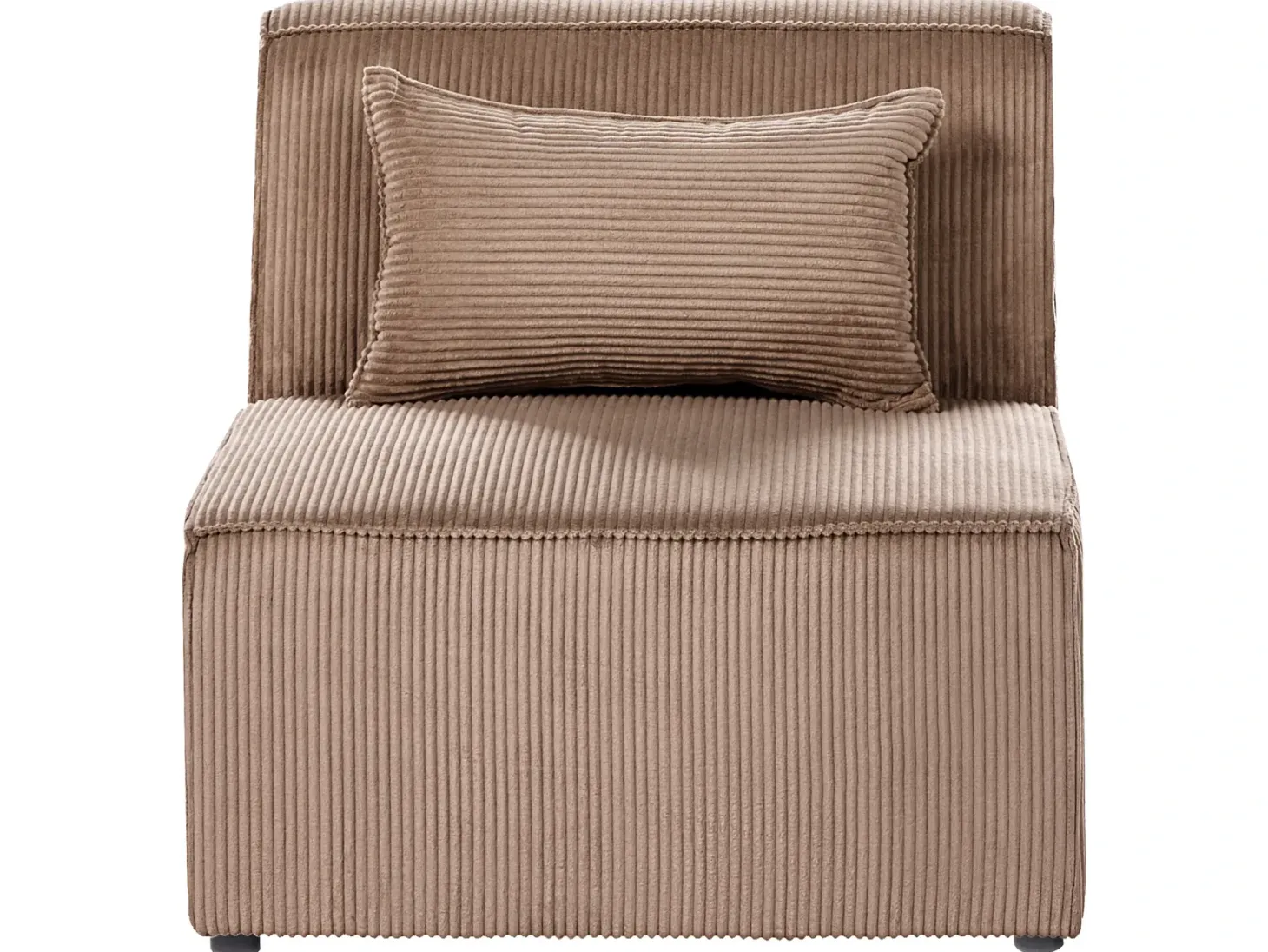 LEMVIG 3 personers Modulsofa Sand Beige Fløjl