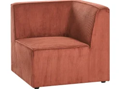 LEMVIG 2 personers Sofa Guldbrun Fløjl