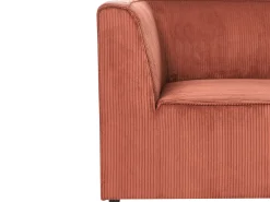 LEMVIG 2 personers Sofa Guldbrun Fløjl