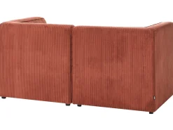 LEMVIG 2 personers Sofa Guldbrun Fløjl