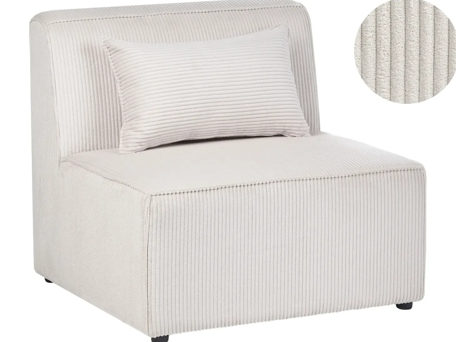 LEMVIG Stol Modul Beige Fløjl