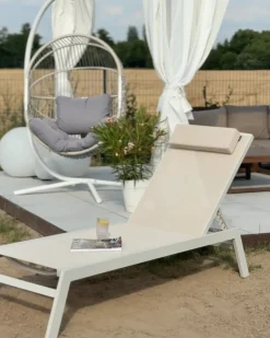 Liggestol CATANIA Metal Beige