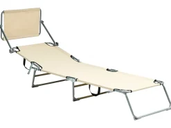 Liggestol FOLIGNO Metal Beige