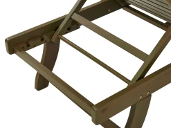 Liggestol med hynde AMANTEA PREMIUM II Akacietræ Lys Beige