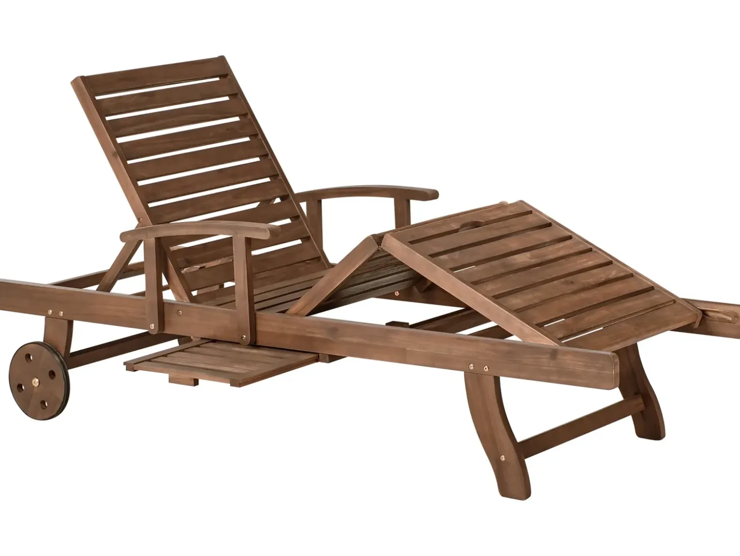 Liggestol med hynde AMANTEA PREMIUM Akacietræ Lys Beige