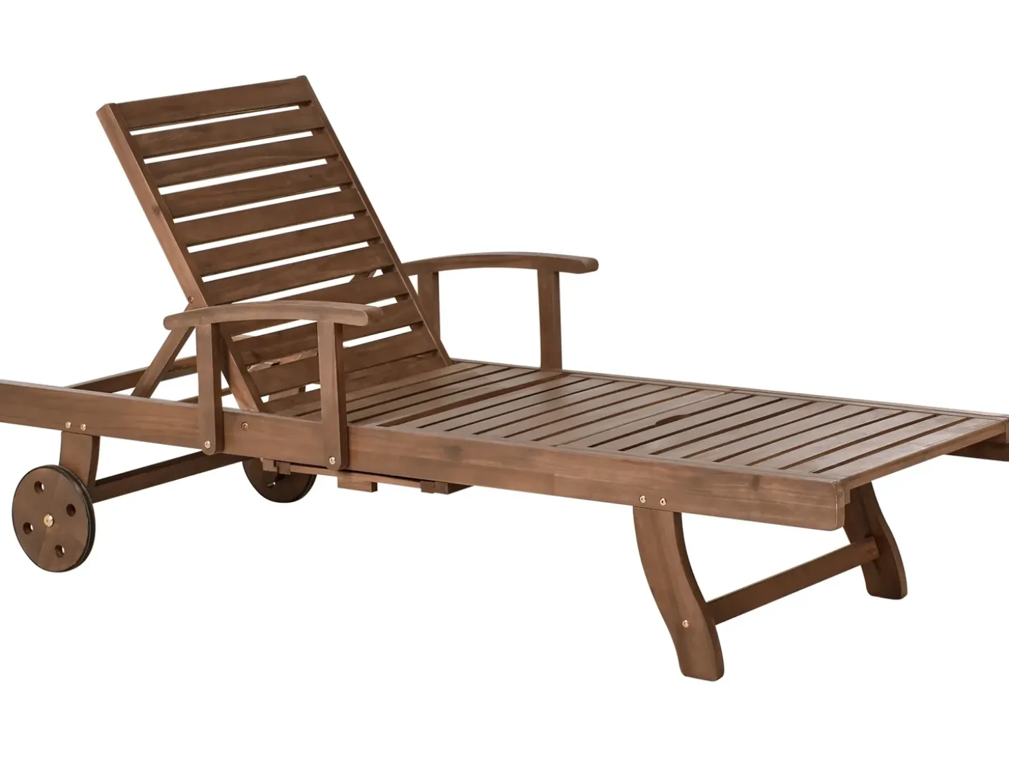 Liggestol med hynde AMANTEA PREMIUM Akacietræ Lys Beige