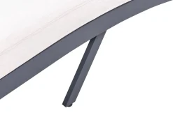Liggestol med hynde AMELIA Metal Lys Beige
