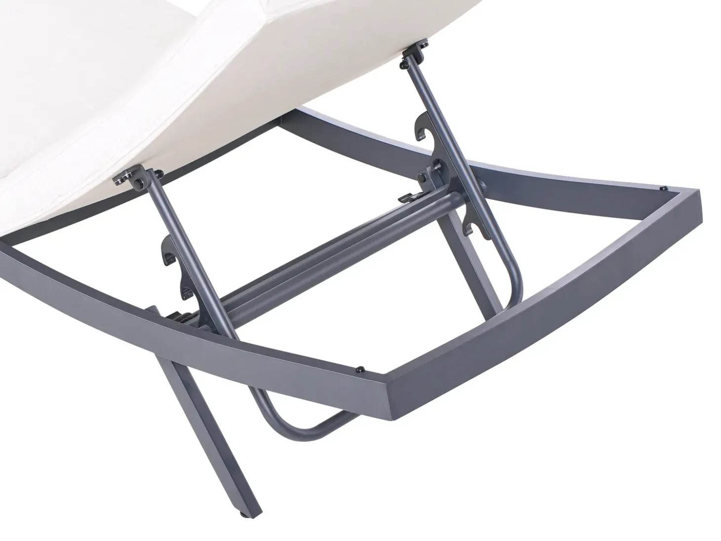 Liggestol med hynde AMELIA Metal Lys Beige