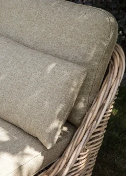 Liggestol med hynde BELSITO Rattan Naturlig
