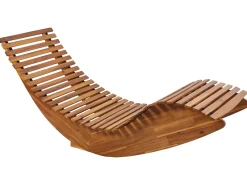 Liggestol med hynde BRESCIA PREMIUM Akacietræ Lys Beige