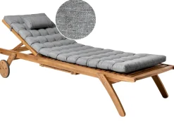Liggestol med hynde CESANA PREMIUM Akacietræ Grå melange