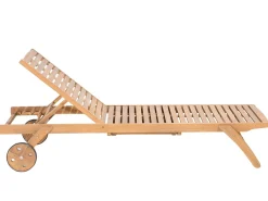 Liggestol med hynde CESANA PREMIUM Akacietræ Lys Beige