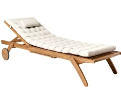 Liggestol med hynde CESANA PREMIUM Akacietræ Lys Beige