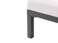 Liggestol med hynde LARIANO Metal Lys Beige