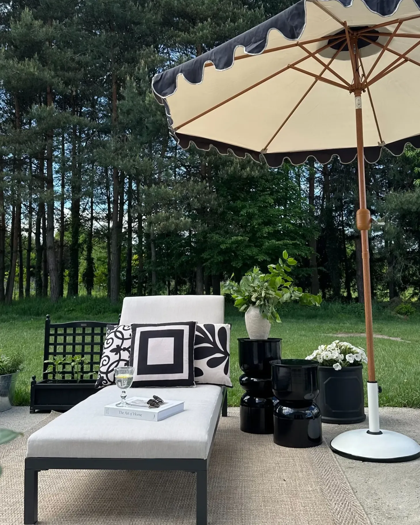 Liggestol med hynde LARIANO Metal Lys Beige