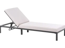 Liggestol med hynde LARIANO Metal Lys Beige