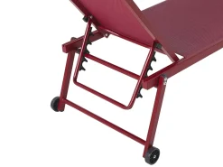 Liggestol PORTOFINO Metal Bordeaux