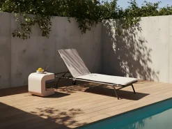 Liggestol VOLTERRA Metal Beige